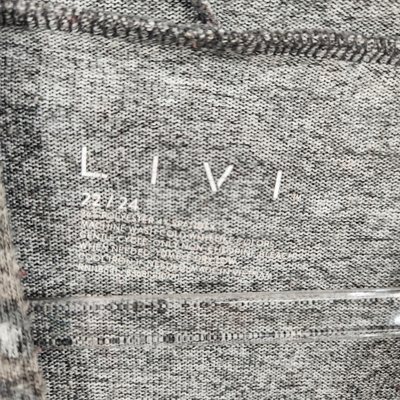 Livi Active Long Sleeve Hooded Pullover Womens Plus Size 22/24 Leopard Print - Picture 7 of 8